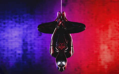 spider man miles morales fondos de pantalla|miles morales upside down wallpaper.